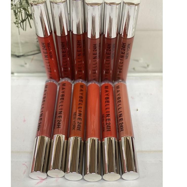 6 pcs /Lipgloss Maybelline Matte Longlasting Waterproof Item no:6020 / Lipstick Maybelline