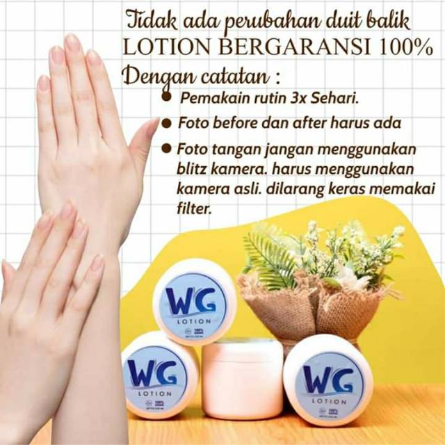 WG Lotion Ampuh memutihkan 100%