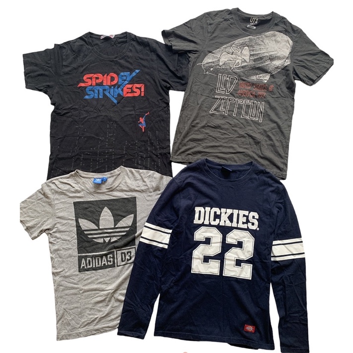 borongan kaos oblong mix kaos kerah