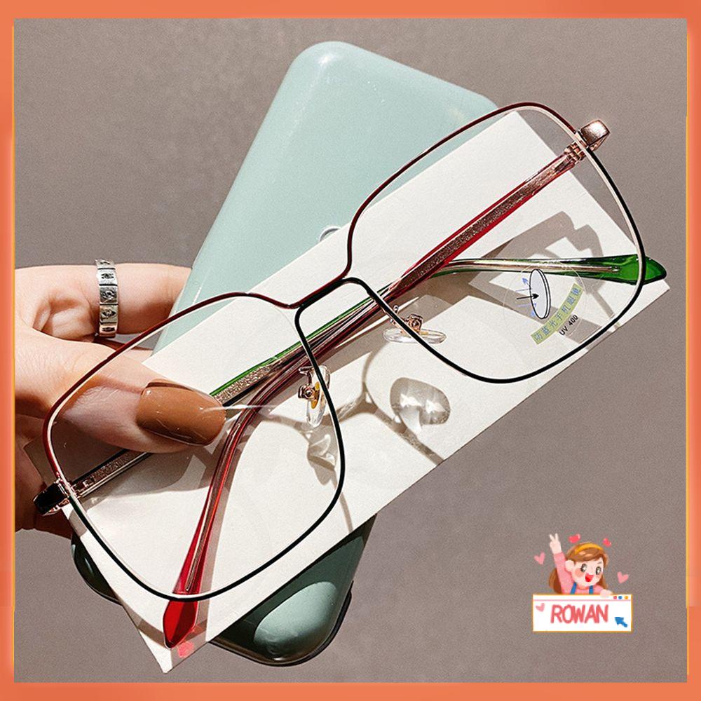 ROW Fashion Anti-blue Ray Glasses Myopia Glasses Frame Anti Glare &amp; Eye Strain Computer Glasses Office Oversized Eyeglasses Readers Square Glasses