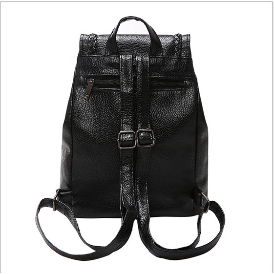 Alexa Black Backpack / Tas Ransel Wanita / Tas Import / Tas batam murah /ransel korea