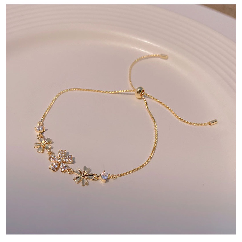 Gelang Desain Kelopak Mata Kucing Untuk Aksesoris Wanita
