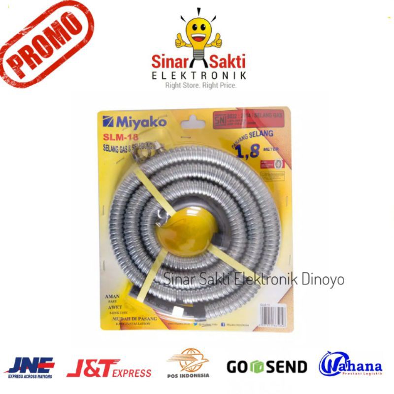 Miyako Selang Gas LPG elpiji Selang set spiral miyako SLM-18