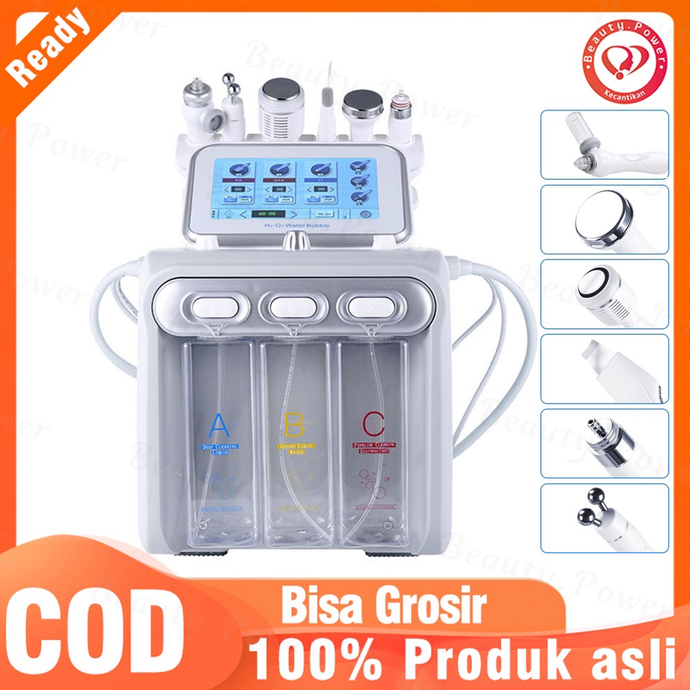 Mesin Dermabrasi Oxygen Air 6 Dalam 1, Mesin Pembersih Wajah Hydro Dermabrasi Air Hydra untuk SPA