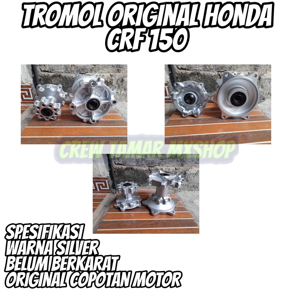 TROMOL  HONDA CRF DEPAN BELAKANG ORIGINAL COPOTAN MOTOR  READY
