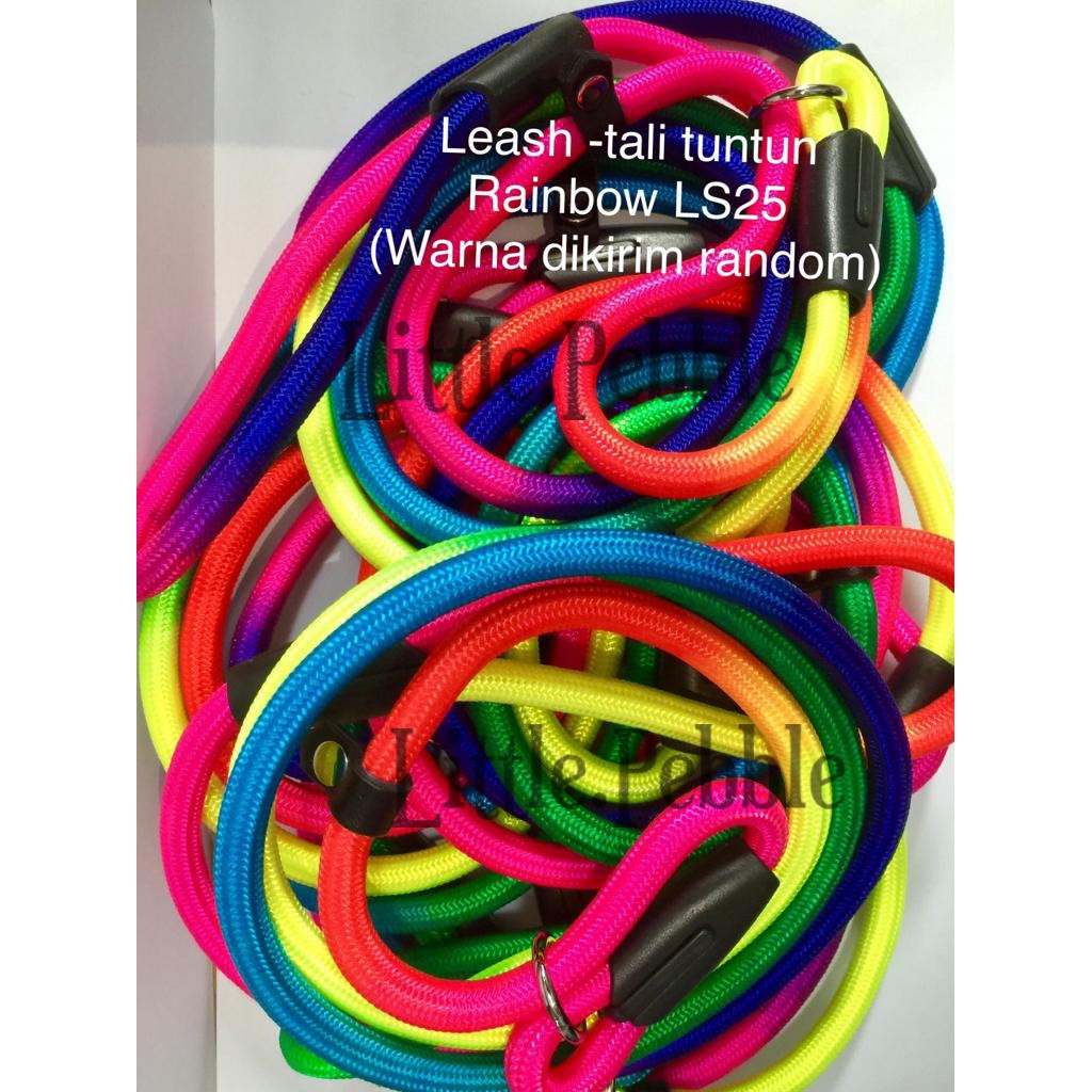 Tali tuntun anjing kucing nylon Rainbow LS25