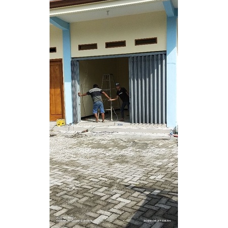 pintu besi harmonika,baru