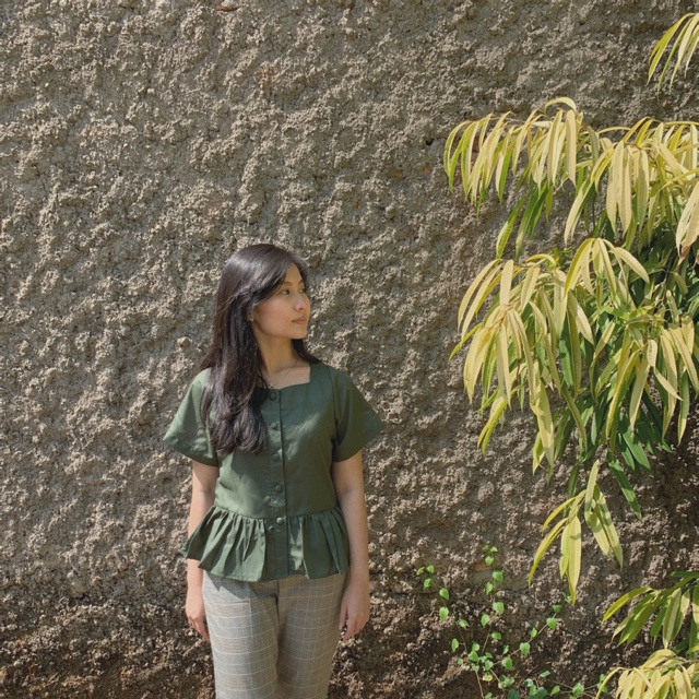 BLOUSE ALLURA TOP ARMY