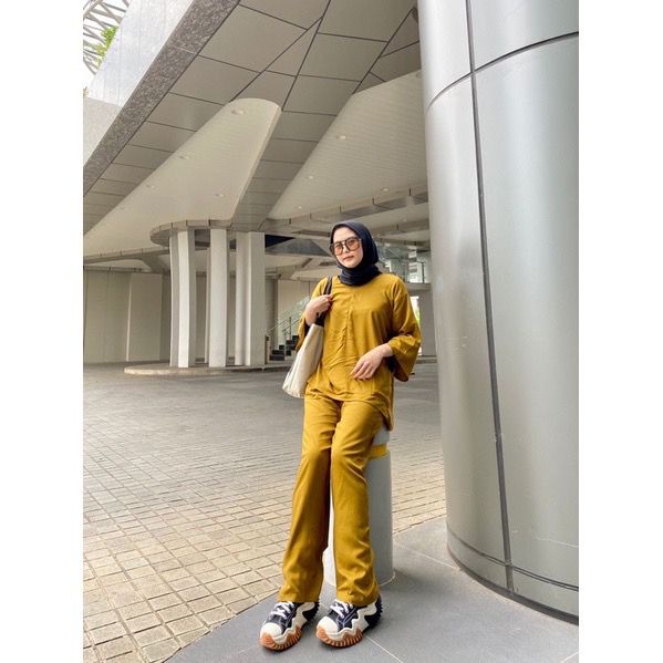 BHO - ZEC OOTD Oneset AMISA /  Dorothy RAYON DIAMOND Kulot Set / Setelan Perempuan / Oneset Kekinian