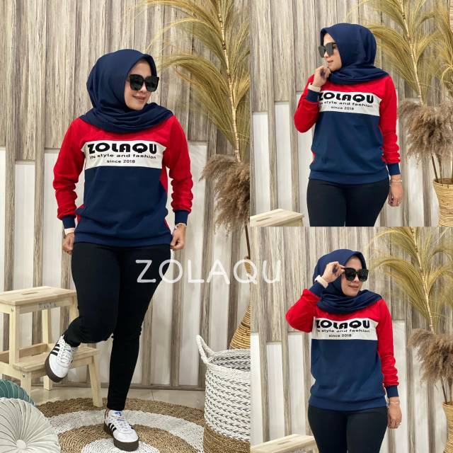 KAOS ZOLAQU 100% ORIGINAL TERBARU TERLARIS COKLAT DAN MERAH KOMBINASI