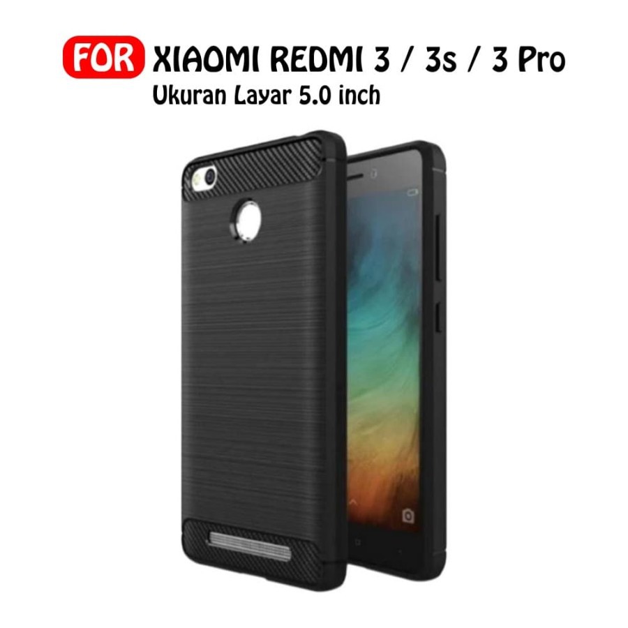 XIAOMI REDMI 3S 3 PRO 4X 4A 5A 6A 7A  Silicon Carbon Slim Fit Soft Case Premium