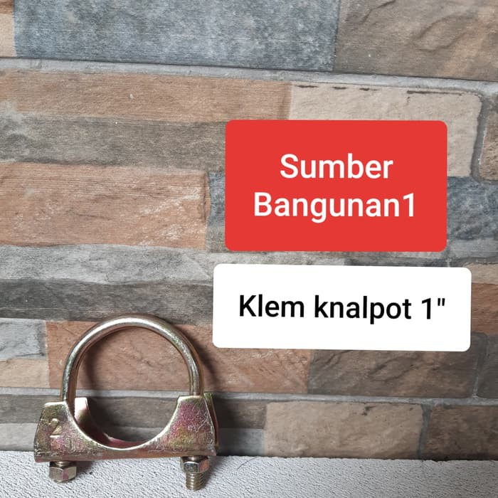 Klem knalpot 1" inc klem u penjepit besi