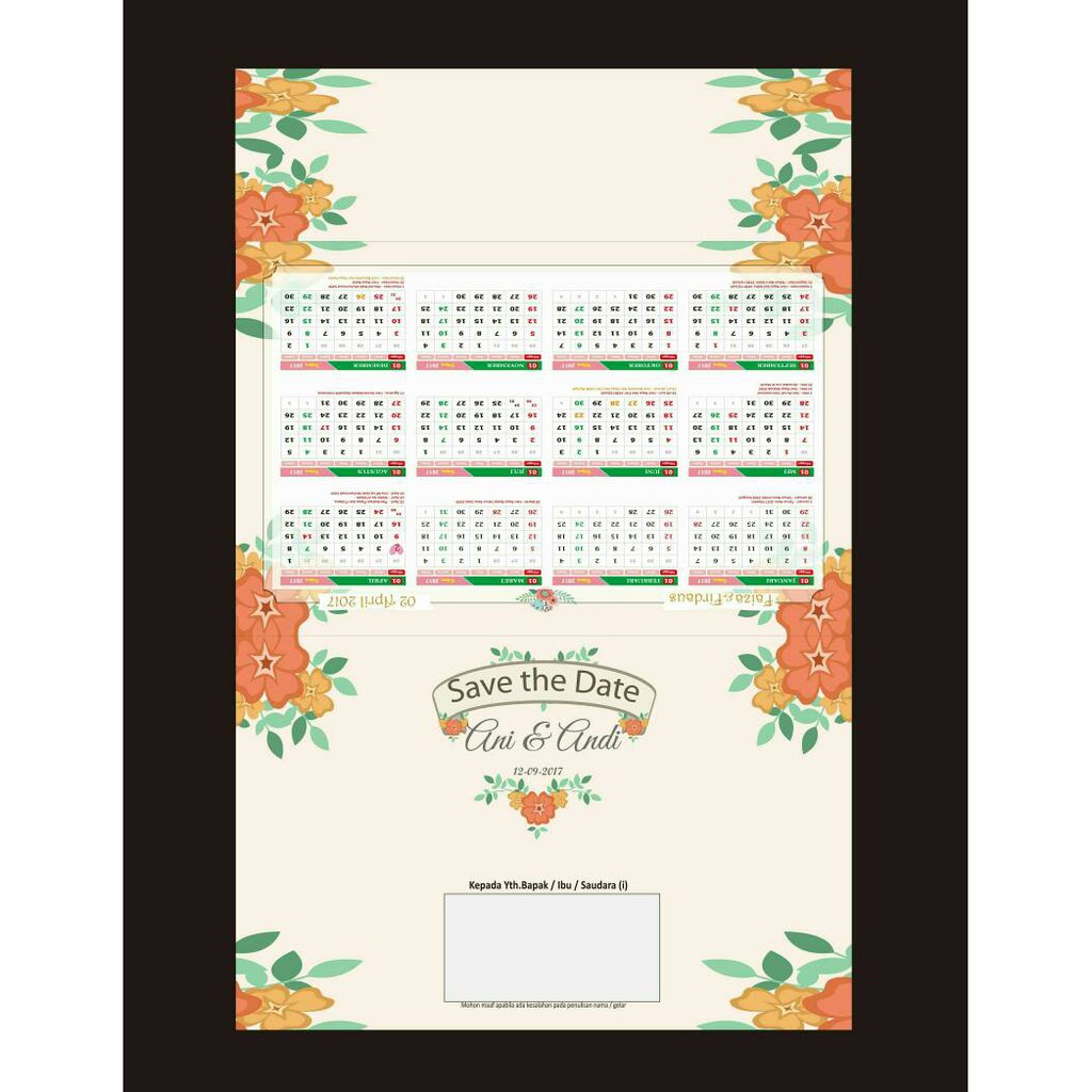 

Undanan Model Kalender
