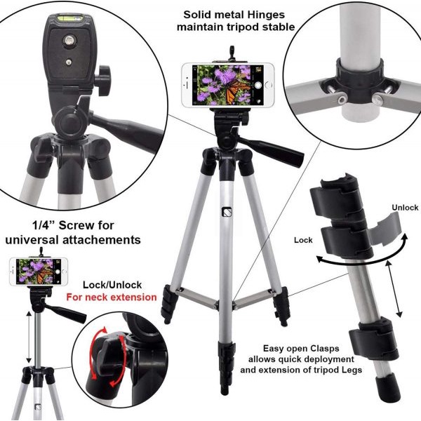 Tripod 1 Meter 3110 Free Holder Tripod Kamera HP 1 M universal