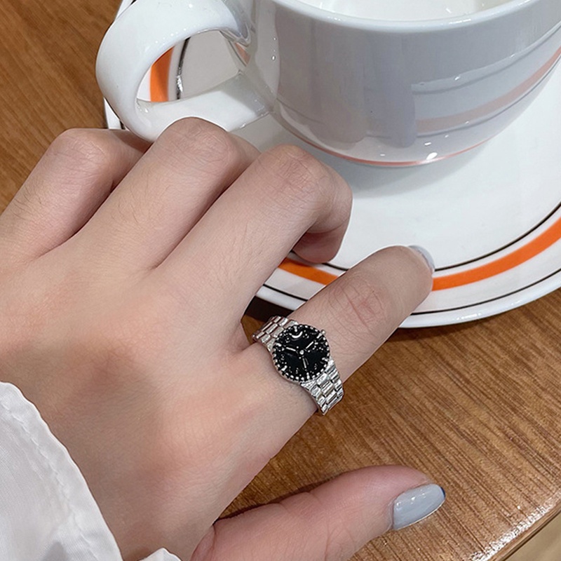 Cincin Gotik Untuk Wanita Bentuk Mata Vampir Model Besar Gaya Retro-Won