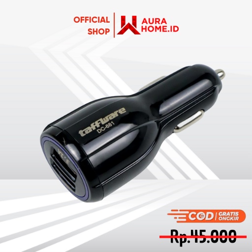 Car Charger Dual USB Port 3.1A QC3.0 / Port Charger Mobil Dual USB Car Charger with LED Display Fast