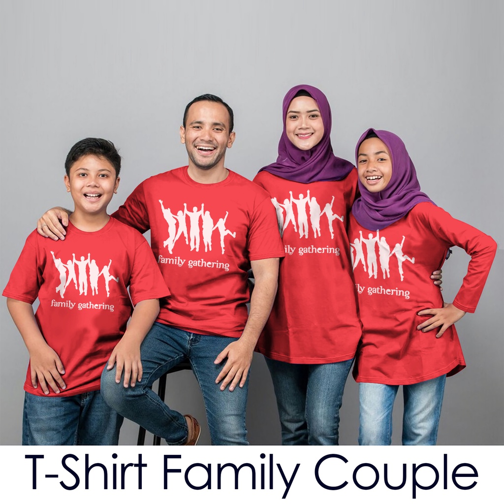 Kaos  Family Gathering Anak Dewasa Lengan Pendek Panjang Unisex