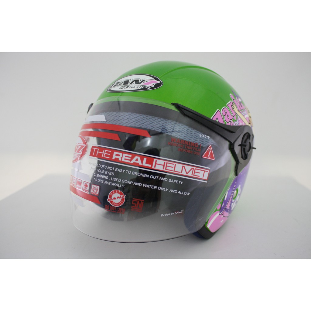 Ganz Helmet/ Helm Anak B10 Zania Green Apple VT M