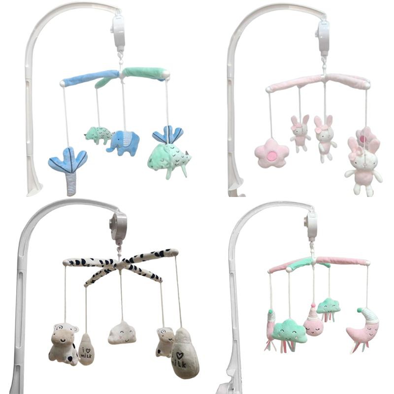 Mary Baby Crib Musical Mobile Rattles Plush Pendants Toy Bed Bell Wind Chimes Decor