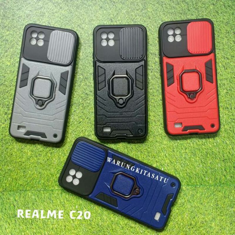 REALME C20 Softcase Case TRANSFOMER ROBOT ARMOR RING CAMERA SLIDE Casing