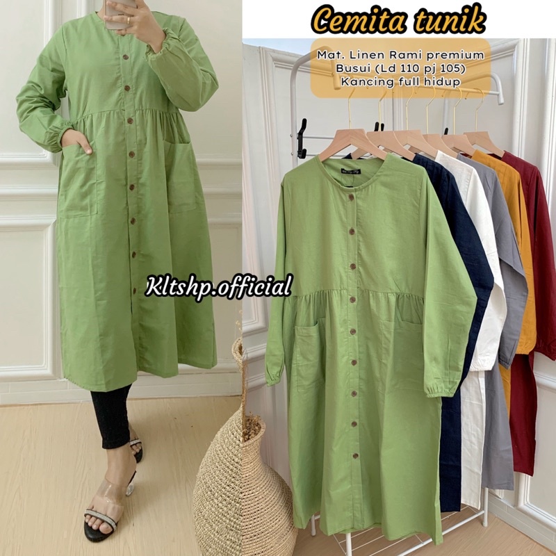 CEMITA TUNIK LINEN RAMI