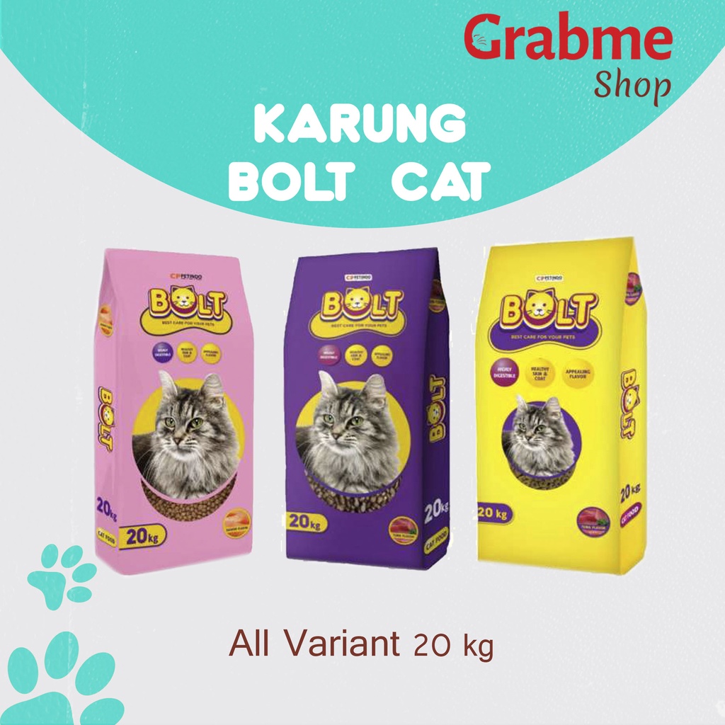 Makanan Kucing murah BOLT All Variant 20 kg (EKSPEDISI)
