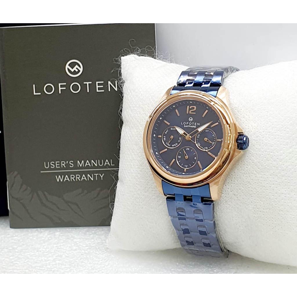 Jam Tangan Pria/Wanita Original LOFOTEN LF 2314 Chrono On TP4435