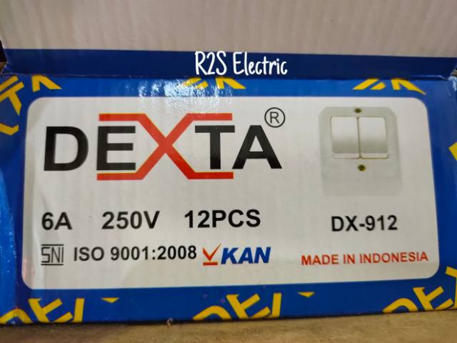 OB Saklar Seri Dexta - DX 912 Tempel Kayu/Tembok