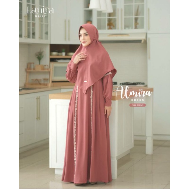JUAL BAJU GAMIS ALMIRA DRESS SET ORIGINAL BY LANIRA DAILY WEAR