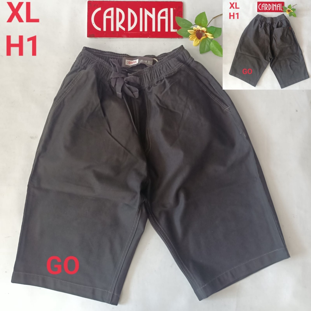 gof XL-2XL CARDINAL CELANA PENDEK KARET KOLOR Katun Casual Soft Jeans Murah Bagus Santai Original