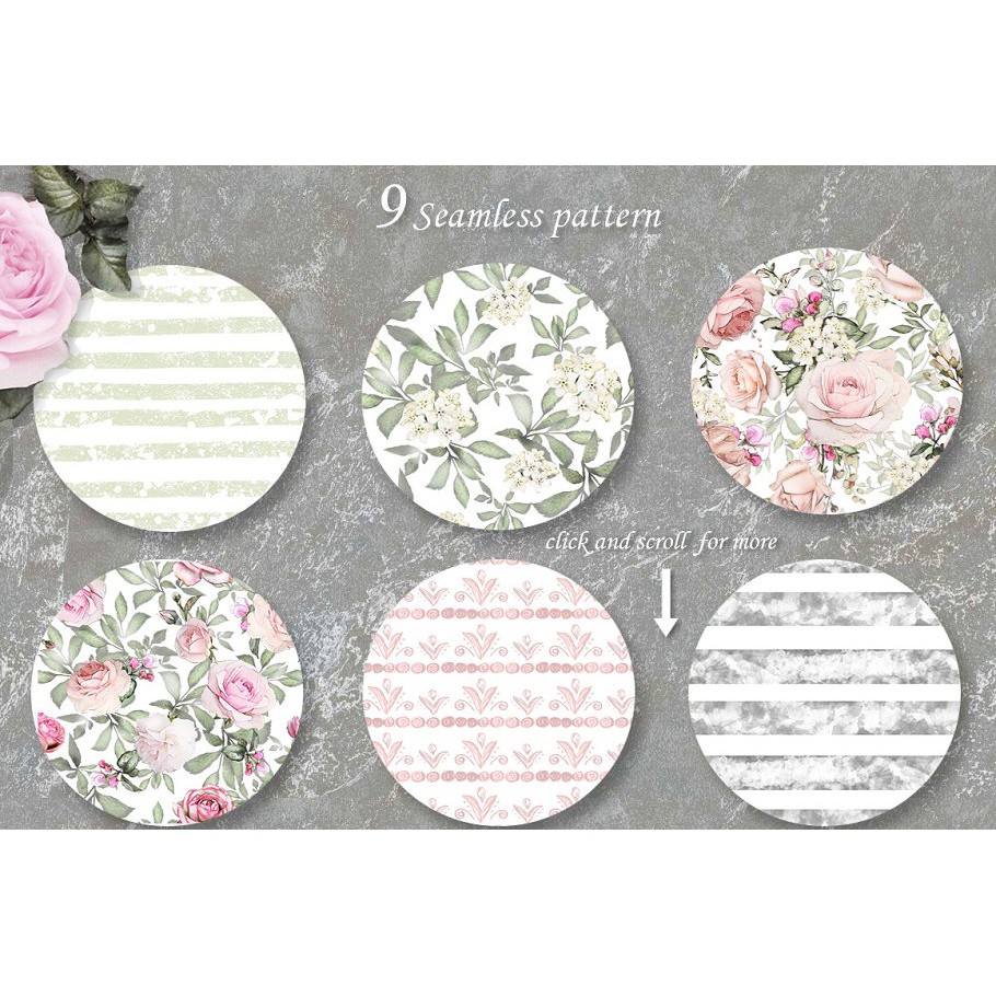 Love And Roses Floral Design Set - JPEG Ultra HD