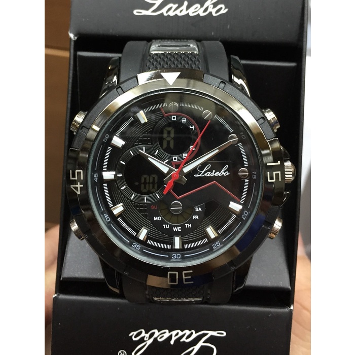 Jam Tangan Pria LASEBO KARET 981 MERAH Jam Tangan Pria Original Pria Fashion BEST SELLER Keren Murah