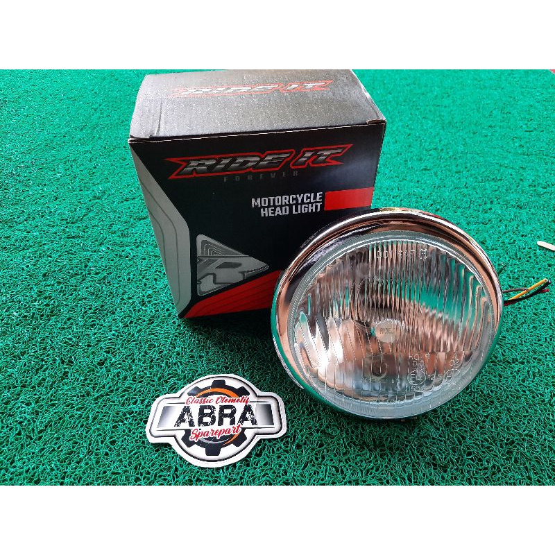 lampu depan autopal pesek headlamp autopal LED H4 lampu depan cb gl megapro tiger lampu autopal LED