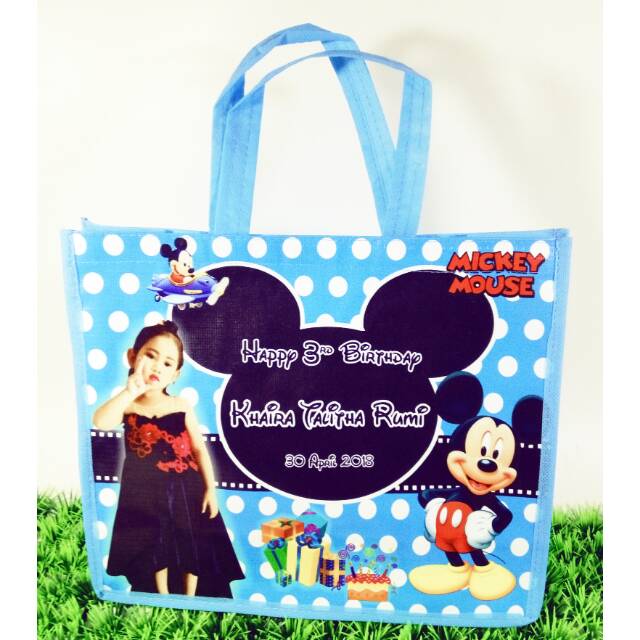 Tas ultah / ulang tahun murah tenteng  karakter kartun-1