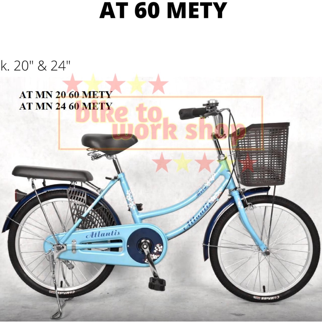 SEPEDA MINI DEWASA ATLANTIS OK METY 20 24 26 KERANJANG CITYBIKE CTB WANITA PEREMPUAN-7