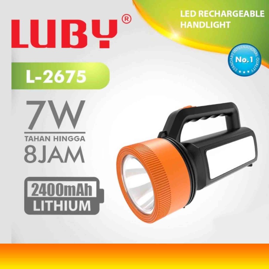 COD Senter Tangan LED 7 watt + Lampu Emergency LUBY L-2675