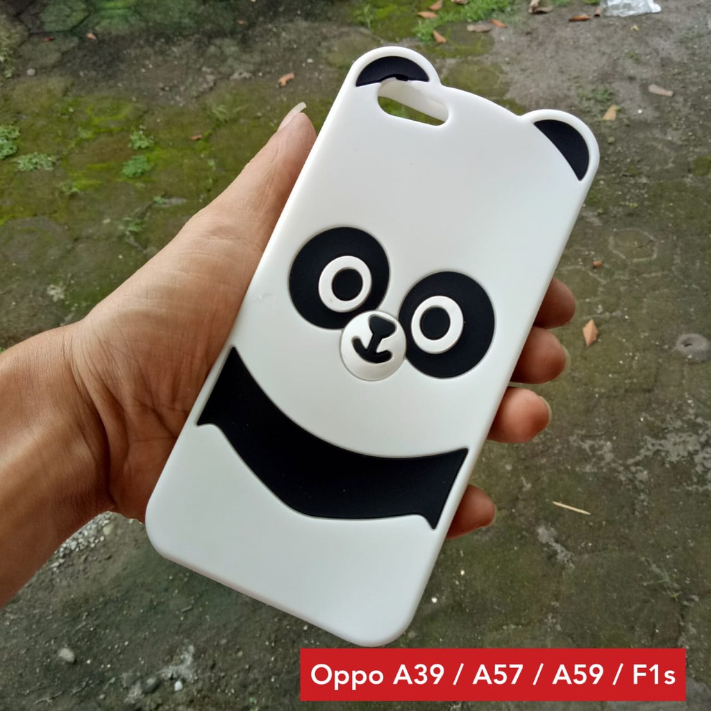 SALE Case 3D Oppo F1s A59 A39 A57 Panda Eyes Super Imut