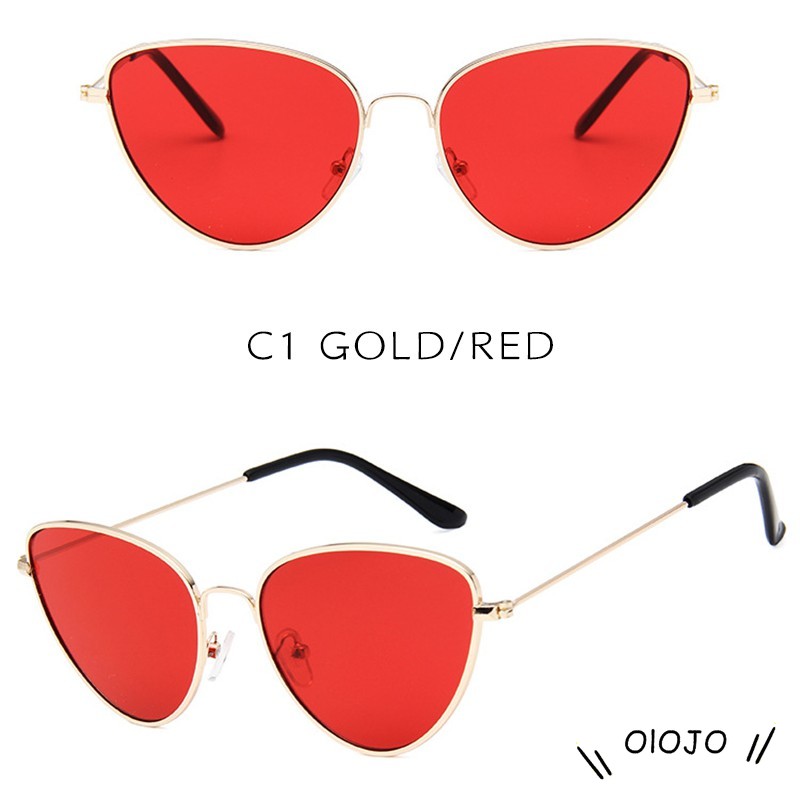 【Grosir】COD Kacamata Hitam Wanita Model Retro Cat Eye Sunglasses Women UV400 Protection