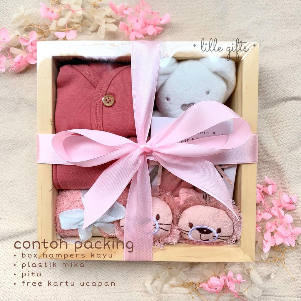 Hampers Bayi Hamper Baby Girl Boy Kado Lahiran Perempuan Laki Laki Gift Set Newborn Babygift Perempuan Laki-Laki Parcel Premium Eksklusif Box Kotak Kayu