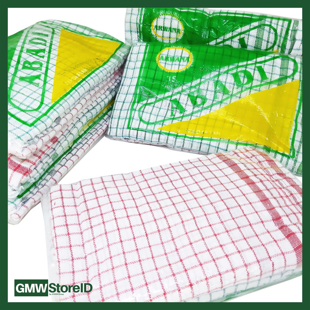 [DISC] W360A Serbet Kotak Murah Kain Lap Serbaguna Merk Abadi 49x47cm 1 Lusin