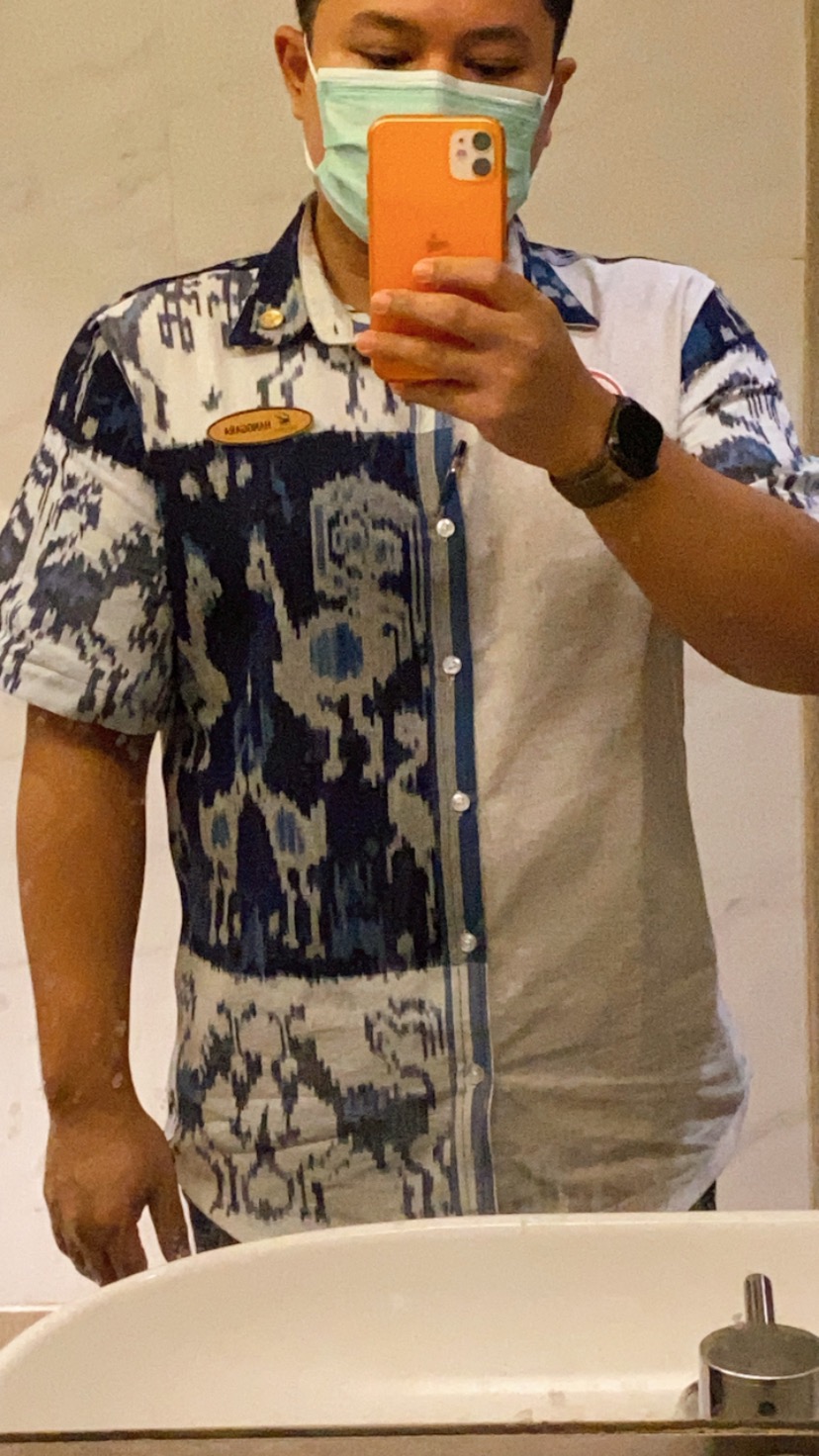 Kemeja Tenun 63 Navy