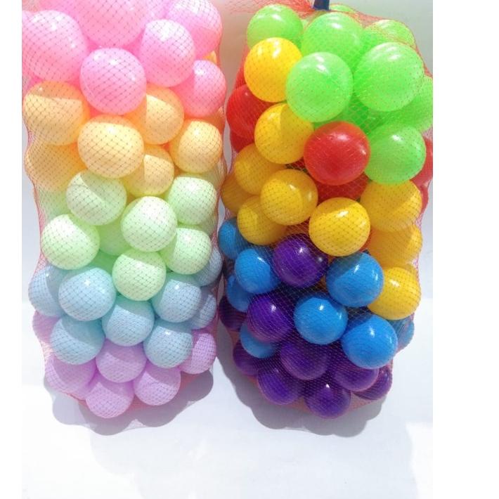 [COMBO ONGKIR]Bola Plastik Mandi Bola Isi 100 pcs 200bola bayar ongkir hanya 1KG