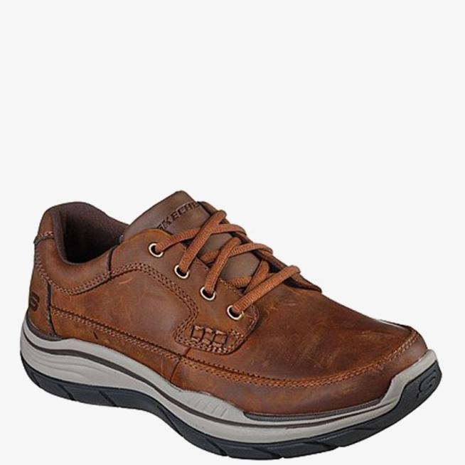 Sepatu Sneakers Pria Skechers Expected 2.0 Raymer Brown Original Ukhasachairil