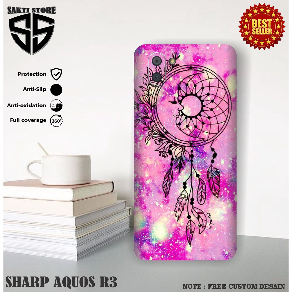 SKIN HANDPHONE MURAH HP SHARP AQUOS R3 MOTIF KARTUN IMUT KEKINIAN BISA BAYAR DITEMPAT
