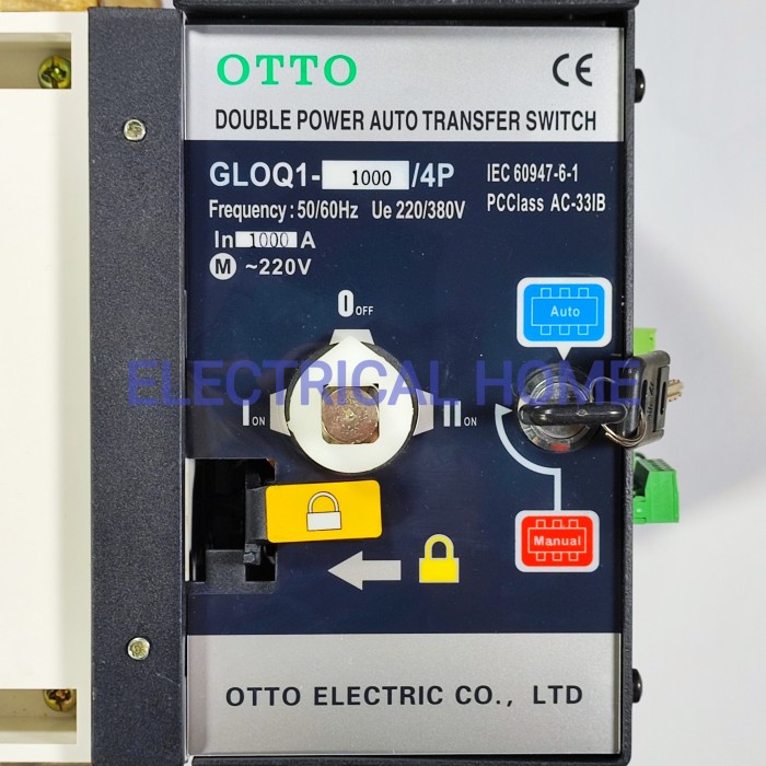 Auto Transfer Switch ATS 4P 1000A/Motorized Ohm Saklar 1000A