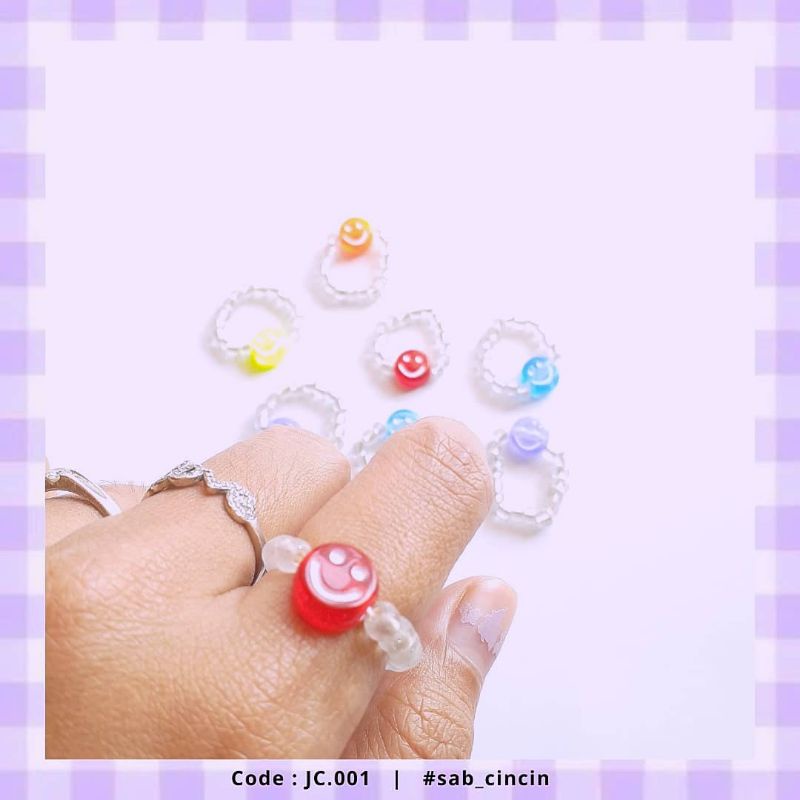 10.10 CINCIN MR.SMILE TRANSPARANT BESAR