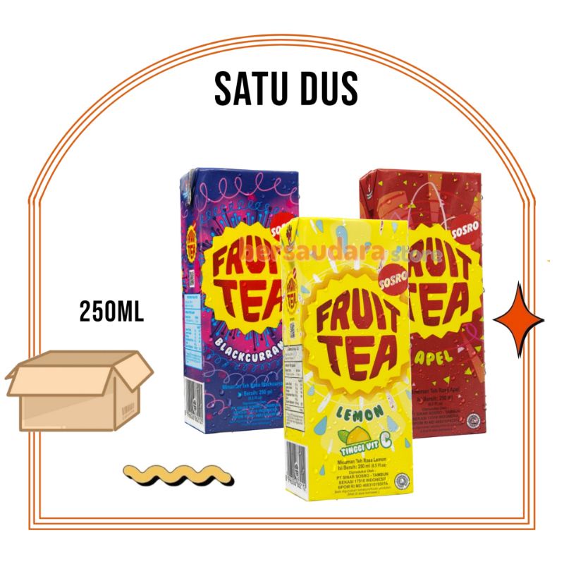 

Fruit Tea Sosro Kotak 250 ml satudus is 24