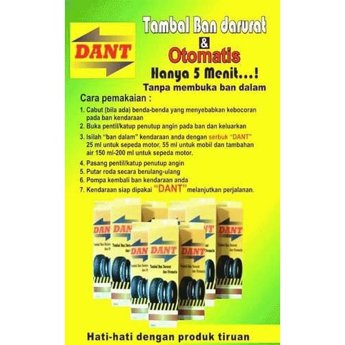 Cairan Anti Bocor Ban Dalam Tubeless DANT 55ml