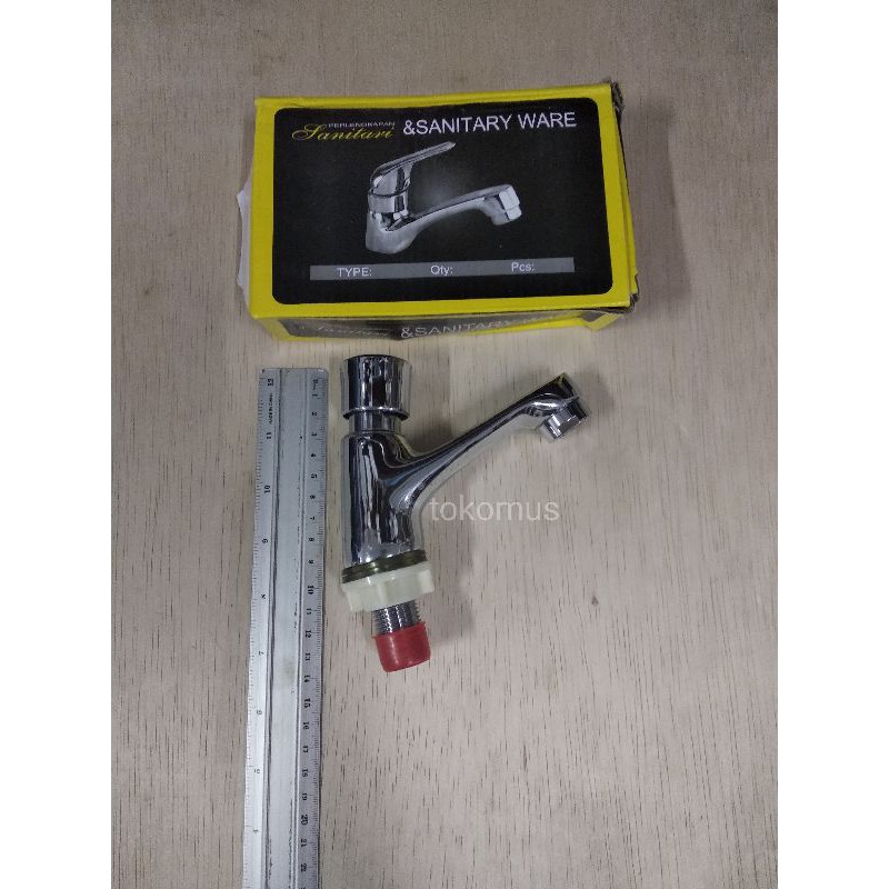 KRAN WASTAFEL TEKAN OTOMATIS ON OFF PUSH /KERAN AIR WASHTAFEL/KERAN AIR CUCI TANGAN TEKAN