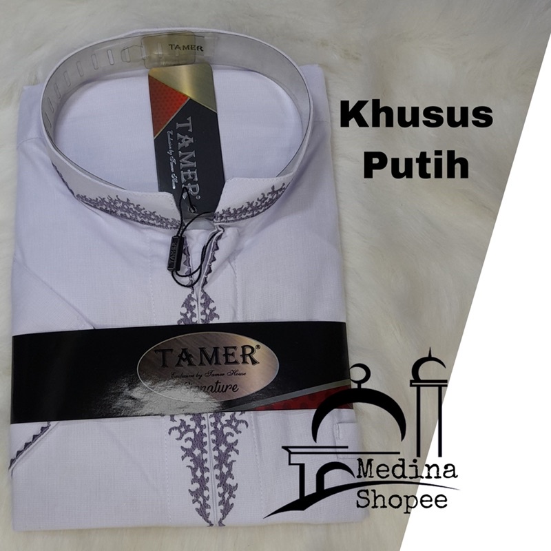 baju koko/taqwa TAMER EXCLUSIVE 2022 tipe LOVER khusus putih